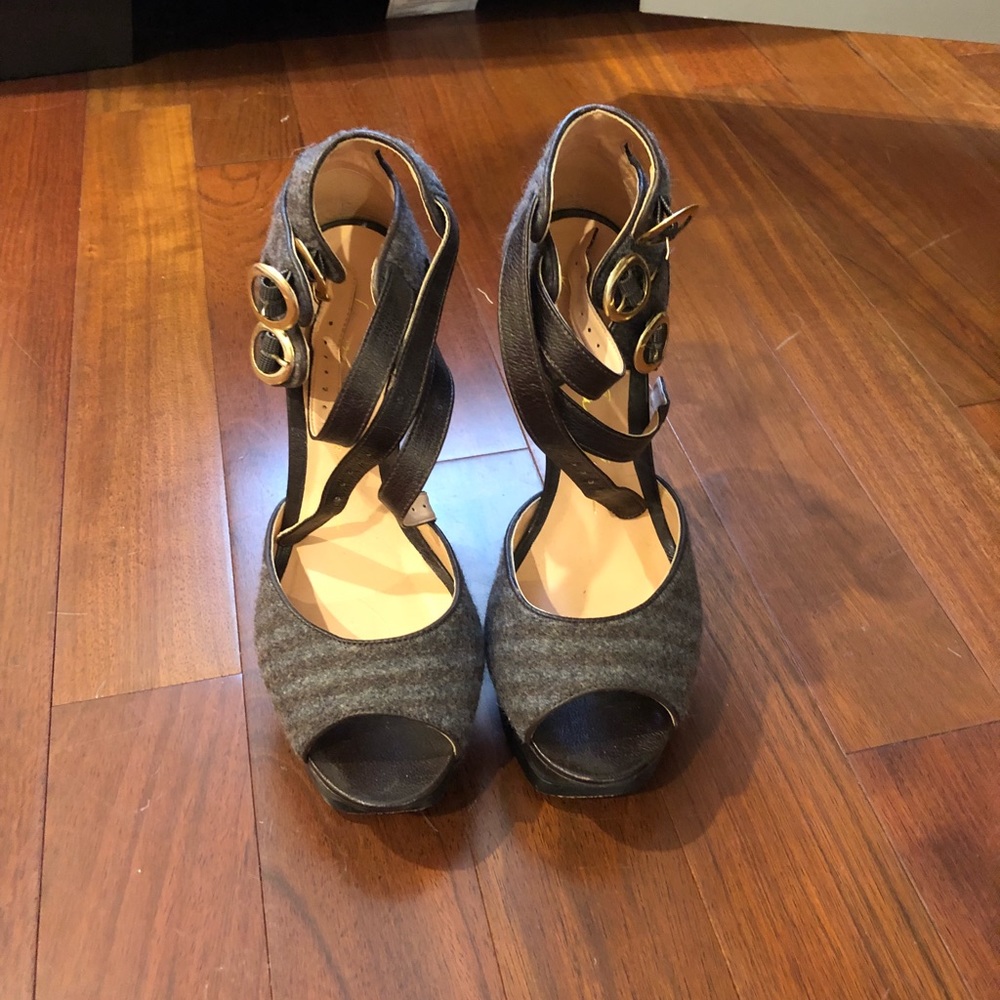 High heeled sandals